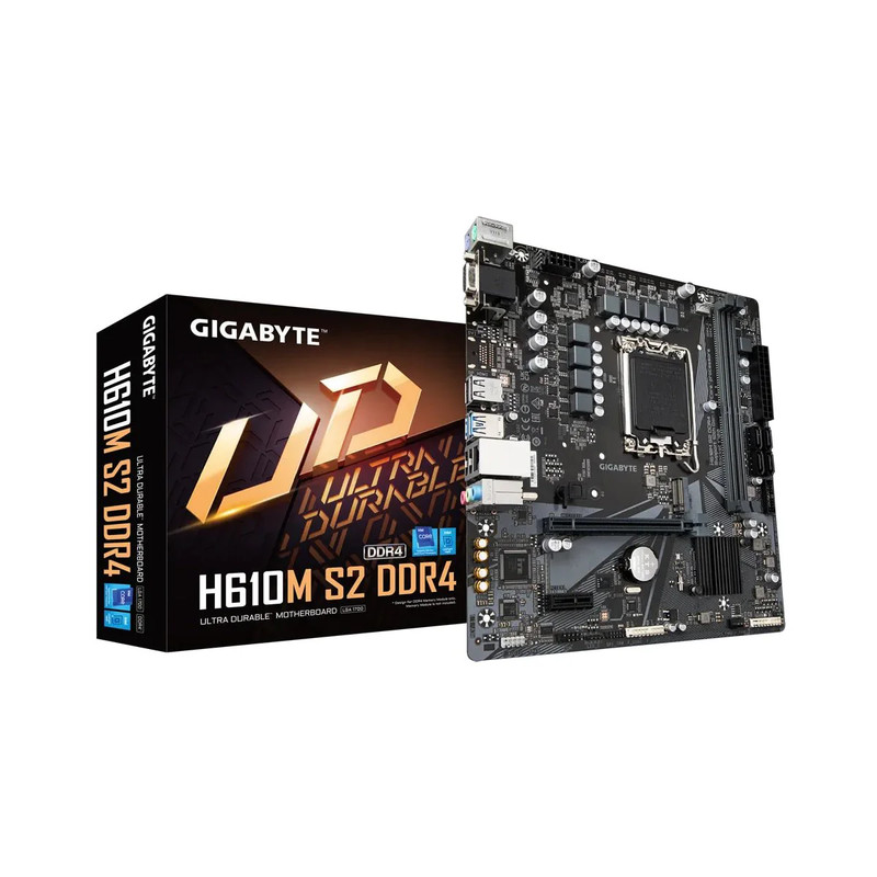 Gigabyte H610M S2 - DDR4 LGA 1700 Intel Motherboard - اللوحة الأم